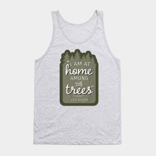 Home Among the Trees JRR Tolkien Quote Tank Top